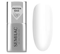 Semilac Vernis à ongles UV Extend Protein Base 7 ml - Base UV transparente avec protéine d'amande - Pour extension et renforcement de la plaque à ongles