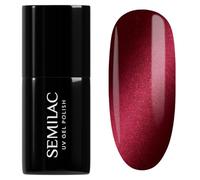 Semilac UV Hybrid Silk Effect vernis à ongles gel lampe UV/LED teinte 467 Red Candle Flash 7 ml