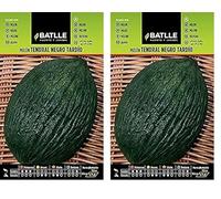 Semillas Batlle Graines de Melon Tendral, Noir, Tardif (Lot de 2)