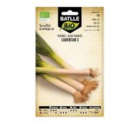 Semillas Ecológicas - Puerro Grueso Carentan 3 (2g), Blanches,Bleu,Vert