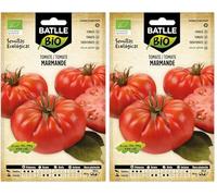 Semillas Ecológicas - Tomate Marmande Raf (85 Seeds - Bio), Vert (Lot de 2)