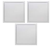 Semin A03619 Trappe de Visite Métallique Laquée Blanche 400 mm x 400 mm pour l'Accès aux Gaines Techniques et Conduites (Lot de 3)