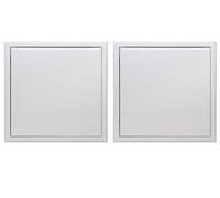 Semin A03620 Trappe de Visite Métallique Laquée Blanche 500 mm x 500 mm pour l'Accès aux Gaines Techniques et Conduites (Lot de 2)