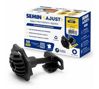 SEMIN AJUST RENO XS - Appui Intermédiaire Réglable 30-55 mm - Isolation Murs Intérieurs - Fourrures F45-F47 - Boite de 50