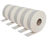 Semin Bande à Joint Papier pour Plaques de Plâtre - Rouleau 150 m - Bande Joint BA13 Haute Résistance - Invisible après Finition - Pose Facile pour Joints Placoplâtre -Lot de 5 rouleaux