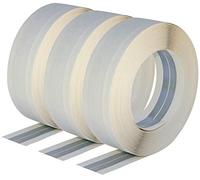 Semin Bande Armée Angle Placo 30 m - Renfort Angles Sortants Plaques de Plâtre - Papier & Acier - Finition Invisible - Bande à Joint Professionnelle - Lot de 3