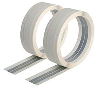 Semin - Bande Armée pour Angles Sortants en Plaques de Plâtre - Finition Invisible - Papier & Acier - Rouleau 12,5 m (Lot de 2)