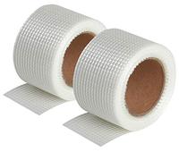 Semin Bande Grillagée - Auto-adhésive - Pour Joints de Plaques de Plâtre - Fibre de Verre - 20 m x 50 mm (Lot de 2)