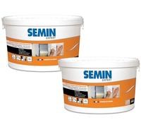 SEMIN Colle Tout Matériaux- 2 X 5 kg - Haute Adhérence Sans Solvant - Prête à l'Emploi - Intérieur/Extérieur - Polystyrène, Liège, Laine de Verre, Carrelage et Plaquettes de Parement