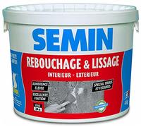 Enduit de rebouchage - Semin - 4 kg - Intérieur-Extérieur - Adhérence élevée - Finition parfaite