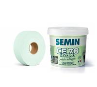 SEMIN Enduit pièce humide CE 78 Hydro 5 kg + bande à joint hydrofuge 30 m - salle de bain et cuisine - 10 m²