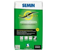 Semin Humi’Protect - Enduit Ciment Anti-Humidité - Traitement Maçonneries Humides - Intérieur & Extérieur - Cave, Sous-Bassement & Façade - Sac 20 kg