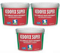 Semin KEDOFIX SUPER Colle Carrelage Murale- 3 X 20 kg - Prête à l’Emploi Sans Ciment - Intérieur & Extérieur Protégé - Haute Résistance à l’Eau - Spécial Pièces Humides -Faïence, Pierre, Pâte de Verre