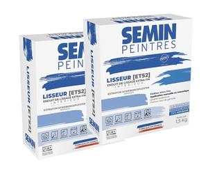 Semin Lisseur, Enduit de Lissage Extra Fin en Poudre pour Finition des Murs, Intérieur, Boite de 1,5 kg (Lot de 2)