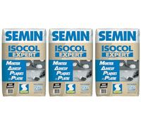 Semin Mortier Adhésif Isocol Expert - Plaques de Plâtre - Poudre - Sac de 25 kg (lot de 32)