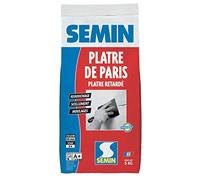 Semin Plâtre de Paris - Moulages, Scellements et Rebouchage - Intérieur - Poudre - Sac de 5 kg