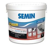 Semin SEM-LIGHT Enduit de Rebouchage Allégé 1 L - Ultra Léger, Sans Retrait & Séchage Rapide - Réparation Trous & Fissures - Intérieur Murs & Plafonds - Blanc Mat - Spatule Intégrée