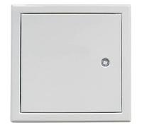 Semin Trappe de Visite HQ Laquée Blanche - 200 mm x 200 mm - Fermeture Carrée - pour Murs et Plafonds