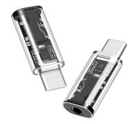 Seminer Adaptateur Audio USB C vers 3.5mm (2 Pack), USB Type C vers Prise Casque Aux Femelle DAC-USB C Adaptateur Casque pour iPhone 15 Series, iPad Pro, Galaxy