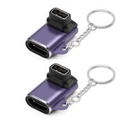 Seminer Adaptateur de Chargeur de Type C pour Coros Pace 2 (Lot de 2), Convertisseur de Câble de Charge pour Montre Connectée avec Puce Intelligente pour Coros Apex (Violet)