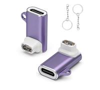 Seminer Adaptateur de Chargeur Type-C pour Montre Connectée COROS Pace Pro | Convertisseur de Charge USB C (Lot de 2) -Violet