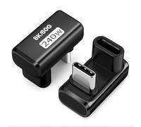Seminer Adaptateur USB C 80Gbps(2 Pack),Connecteur USB-C Mâle vers Type-C Femelle avec PD 240W/80 Gbps, USBC Extender pour Steam Deck, Switch, Ordinateur Portable, Tablette, Téléphone