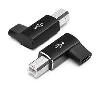 Seminer Adaptateur USB C Femelle vers Imprimante Mâle (2 Paquets), USB Type C vers USB B Connecteur Converti Support Data Sync Compatible avec MIDI, Imprimantes, Piano Electrique