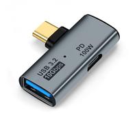 Seminer Adaptateur USB C OTG, Chargeur Type C 100W PD et Chargeur Séparateur USB 3.0 Compatible avec iPhone 15 Pro Max, Google TV Chromecast 2020, MacBook, Samsung Galaxy S22/S23