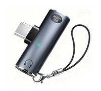 Seminer Adaptateur USB-C OTG, type C 100 W PD fonction de charge et 3,5 mm | Prise casque pour iPhone 17/16/15, Google TV Chromecast 2020, MacBook, Galaxy S22/S23 (gris)