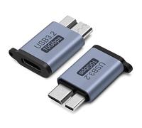 Seminer Adaptateur USB C vers Micro B (2 Pack), Câble USB 3.0 10Gbps pour Disque Dur USB C Compatible avec Toshiba, HDD, Seagate, WD, Galaxy S5 Note 3, HDD etc.
