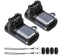 Seminer Adaptateurs de Chargeur de Montre (2 Pack), Lightning Femelle vers Mâle Connecteur de Chargement avec Dust Plug Compatible avec Garmin Fenix 7/7S/7X/6/6X/6S et Plus Encore