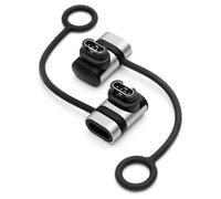 Seminer Adaptateurs de Chargeur de Montre (2 Pack), Type C Femelle vers Connecteur de Chargement Mâle Compatible avec Garmin Fenix 7/7S/7X/6/6X/6S et Plus-Argenté