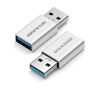 Seminer Bloqueur de Données USB (Lot de 2), Anti Juice Jacking, Charge Uniquement, Défenseur USB, Protection Contre Le Piratage - Argent