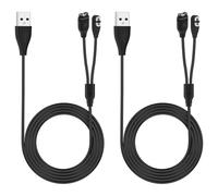 Seminer Chargeur 2en1 Compatible avec Garmin Fenix 5 5S 5X Plus 6 6S 6X Pro 7 7S 7X, Forerunner 45 45S 245, Câble de Charge pour Shokz Openrun/Openrun Pro/Opencomm/OpenRun Mini(2 Pack)