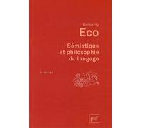 Sémiotique Et Philosophie Du Langage