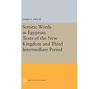 Semitic Words In Egyptian Texts Of The New Kingdom And Third Intermediate Period