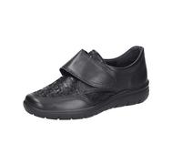 Semler Greta Pantoufles en cuir et textile pour femme, Noir , 38 EU Large