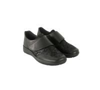 Semler Greta Pantoufles en cuir et textile pour femme, Noir , 39 EU Large