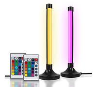 Semlos 2 PCS RGB LED Lights pour Chambre, Bande Lumineuse LED à Changement de Couleur avec 2 Télécommandes, Rétroéclairage TV avec Bases USB, Accessoires de Décoration pour Mur, Chambre, Jeux