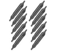 Semme 10 Pièces Foret de Centrage HSS 3mm Foret Central Industriel en Acier Rapide pour Perceuse d'établi Fraiseuse Tour combiné avec Flûte à Copeaux élargie pour le Travail des Métaux