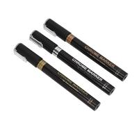 Semme 3 Pièces Stylo Graffiti pour Ongles Séchage Rapide Marqueur | Marqueur métallique 3 couleurs, corps ABS pour ongles en gel acrylique, outil de salon de bricolage, ensemble de stylos à