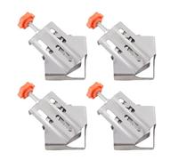 Semme 4 Pièces en Acier Inoxydable, Ensemble de Pinces à Angle Droit de 90 Degrés, Pince d'Angle de Service pour le Travail du Bois, les Projets de Bricolage, Prise Sécurisée pour Cadres Photo,