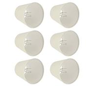 Semme Abat-jour en Tissu de Couleur Crème de Remplacement 6 Pièces E14,