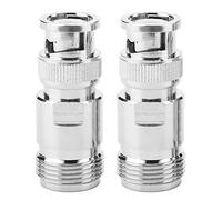 Semme Adaptateur BNC, 2pcs Type N Femelle vers BNC Mâle Connecteur RF Adaptateur Coaxial Convertisseur De Test