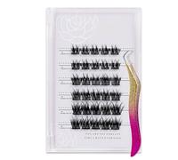 Semme Auto-adhésif Faux Vison Grappes Cils Colle 30pcs (MF10-2) | 30 grappes de faux vison de 10/12/14 mm de longueurs mixtes, idéales pour un usage quotidien, des voyages et des looks de