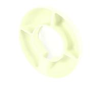 Semme Bol à Collation en Silicone Plateau à Collation Réutilisable à 4 Compartiments pour 40 Tasses Idéal pour les Jeux de Films et la Lecture Léger Portable et Facile à Utiliser (Beige)