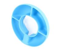 Semme Bol à Collation en Silicone Plateau à Collation Réutilisable à 4 Compartiments pour 40 Tasses Idéal pour les Jeux de Films et la Lecture Léger Portable et Facile à Utiliser (BLUE)