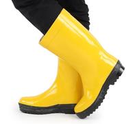 Semme Bottes de Lutte Contre L'incendie Chaussures de sécurité Anti-Impact Résistant à la Perforation Résistant aux Acides Bottes de Sauvetage en Caoutchouc Chimique pour la Protection (40)