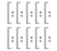 Semme Boucle de Pont en Arc en Alliage de Zinc, Boucle de Connecteur de Pont carré pour Ceintures, Sacs à Main, Sacs à Main, 10 Pièces 51x7x7 5mm (SILVER)