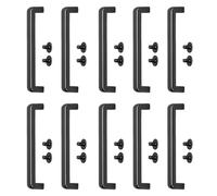 Semme Boucle de Pont en Arc en Alliage de Zinc, Boucle de Connecteur de Pont carré pour Ceintures, Sacs à Main, Sacs à Main, 10 Pièces 51x7x7 5mm (Argent Noir)